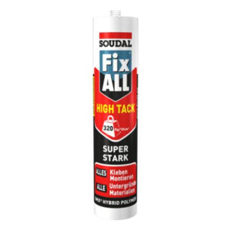 Soudal Colle de montage Fix ALL High Tack noir 420 g/290 ml