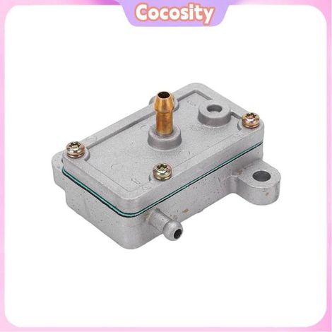 Cocosity Pompe à carburant à sortie unique Aluminium Fuel Pump 07‑187‑01 Replacement For Rectangle Single Carb moto pompe (1/5)