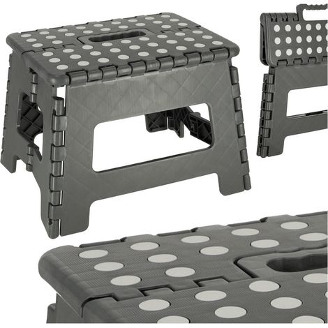 Rutschfester klapphocker 22 cm dunkelgrau