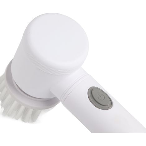Brosse de Nettoyage Automatique pour Fenêtres et Vaisselle, Rechargeable avec Long Manche
