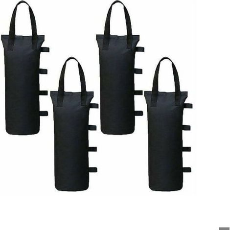 Lot de 4 Poids pour sacs de sable, accessoire stabilisation pied, pour tonnelle, tente solaire, parasol, extérieur (1/4)