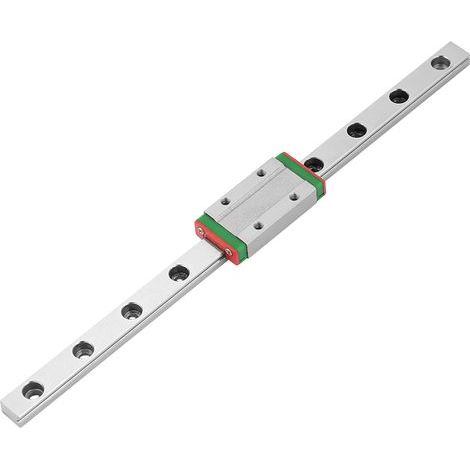 Rail Guide Linéaire Miniature 200mm LML9H, Bloc Coulissant pour Rail de Guidage 9mm de Largeur (1/5)