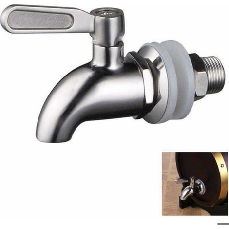 Robinet De Remplacement - Acier Inoxydable - Pour Distributeur De Boissons Et Tonneau De Vin Ou Bière - Diamètre 16 mm - 1 Pièce (1/5)