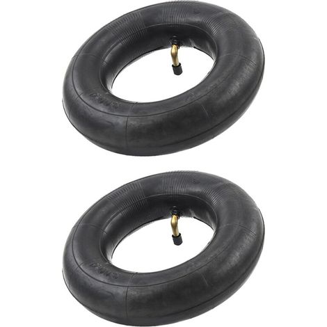 Pack de 2 Chambres à Air Valve TR87 pour Diable Chariot Brouette Dimensions 3.00-4 10X3 260X85 Noir