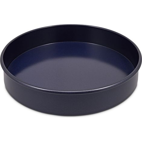 zyliss E980196 Tortiera Rotonda a Fondo Removibile Antiaderente, 23cm, Acciaio al Carbonio, Blu Scuro, Tortiera Base Sfusa Per Forno, Lavabili in Lavastoviglie (1/5)