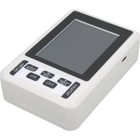 Détecteur de rayonnement nucléaire, compteur Geiger, testeur de rayons X, β et γ, alarme de dose de rayonnement, blanc (1/5)