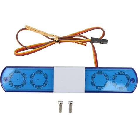 RC-Polizei-Simulations-LED-Kit mit 4 Modi, Blitzlicht und blauem Alarmlicht für 1/8- und 1/10-Modellautos (1/5)
