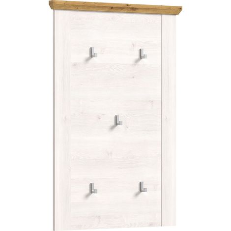 Verona Wandgarderobe 5 Haken Lärche Dekor.