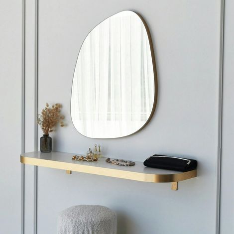 Miroir salle de bains organique 75 cm - style scandinave CODY (1/5)