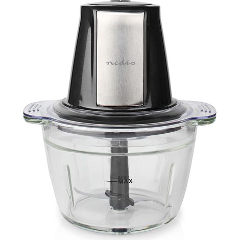 Nedis KAMC300CGY robot da cucina elettrico de 1 L 500 W Nero, Argento, Trasparente (1/5)
