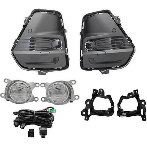 LED-Nebelscheinwerfer-Set (weiß) für Toyota RAV4 (2026–2027) inklusive Nebelscheinwerferblende, Metallhalterungen, Kabeln, Schalter und Relais (JXLGV) (1/5)