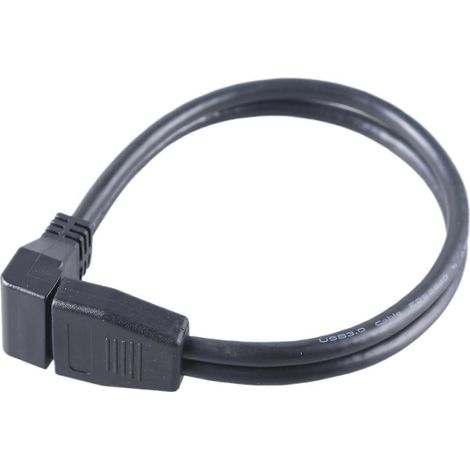 Câble d'extension USB 3.0 20 broches à profil bas pour carte mère (adaptateur) (1/5)