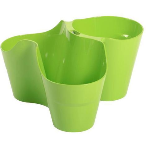 MACETA TRIPLE APILABLE 25x14 CM SURTIDA