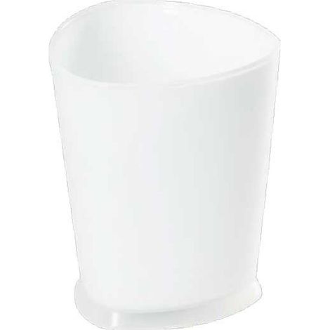 Porta Spazzolini Bagno in Plastica Colorata Bicchiere Denti Ra Metaform - Colore: Bianco