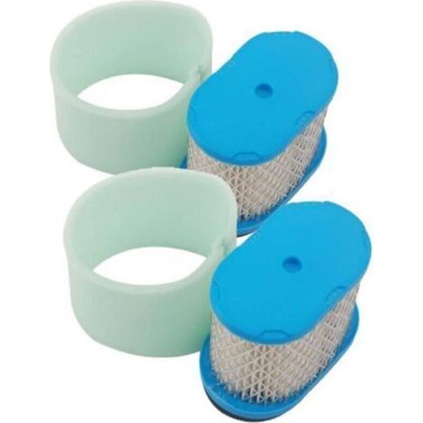 Juego de 2 filtros de aire tipo panal para Briggs Stratton 498596, 690610, 697029 y 5059h. Limpiador de prefiltro nuevo. (1/5)