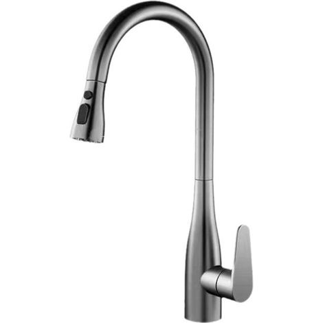 Robinets de cuisine avec pulvérisateur extractible, robinet d'évier de cuisine rotatif à 360°, robinet d'évier de cuisine 3 fonctions avec pulvérisateur extractible, mitigeur d'eau chaude et froide à (1/5)
