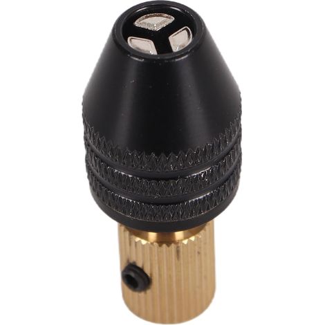 Adaptateur pour mini-mandrin de perçage 0,3-3,4 mm, jeu de mandrins de perçage de 2,35 mm de diamètre, axe central en laiton, pince en alliage d'aluminium (1/5)
