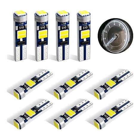LED T5 Dashboard Bulb 12V Car LED Bulb White (1/5)