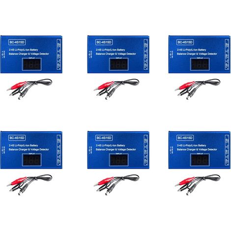 6X BC-4S15D Batterie Lipo Li-ION Balance Chargeur Détecteur de Tension LCD Affichage Numérique Balance Chargeur pour Batterie RC (1/4)