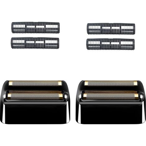 Pièce de rasage de rechange compatible avec le rasoir BaByliss Foil Shaver FXFS2G / FXFS2, tête de rasage électrique compatible avec le rasoir BaByliss Pro Foil, 2 ensembles