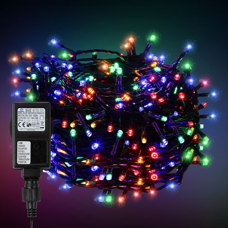 Wolketon 20M 200LED 8-mode IP44 festone luce di Natale all'aperto decorazione giardino interno per Natale compleanno matrimonio soggiorno colorato (1/5)