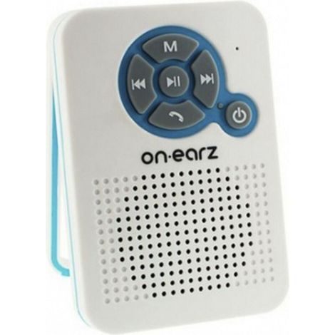 On Earz Parleur Wireless Bluetooth Speaker for Bathroom, White (1/2)