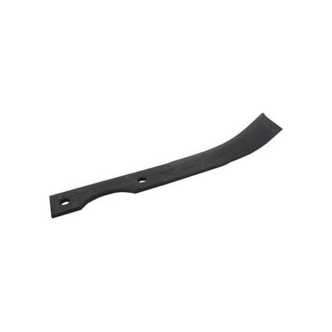 Cuchillo de fresas izquierdo para motocultor adaptable en Agria - L: 210mm, diámetro de taladro ø 8,5mm, distancia entre agujeros 70mm. Tipo Bineur.