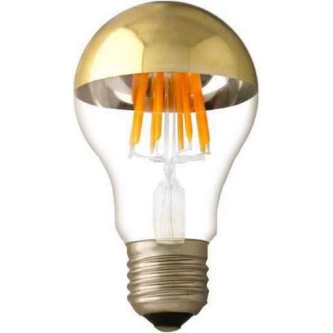 Ampoule LED E27 Filament 7W A60 Reflet Or - Blanc Chaud 2300K - 3500K - SILAMP (1/4)