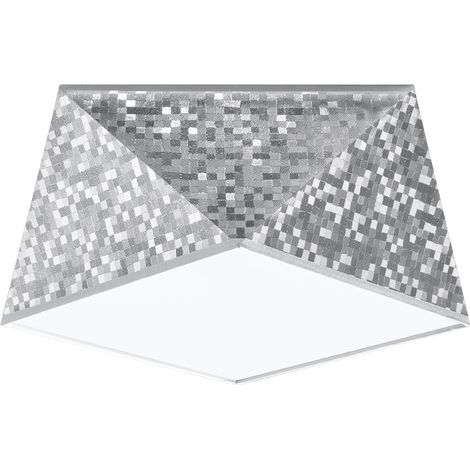 Plafonnier impact 1 E27 lampe argentée 06.666.88 (1/5)