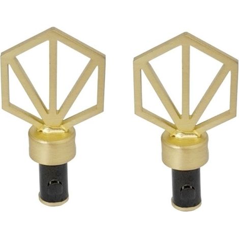 tapas de extremo para barra de acristalamiento, diámetro 10 mm, oro chic, CESSOT CESSOT