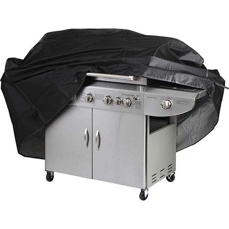 Herefun Housse Barbecue Couverture de Barbecue Bâche de Protection BBQ Anti-UV Anti-l'eau Anti-l'humidité avec Sac de Rangement Noir pour Weber, Holland
