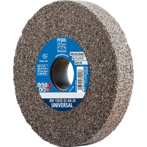 PFERD TOOLS Schleifbockscheibe Ø 150x25 mm Bohrung-Ø 32 mm A24 für universelle Schleifaufgaben (1/5)