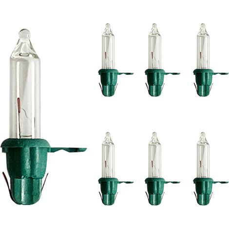 2,5 V, 0,43 Watt, Weihnachtslichterkette, Mini-Ersatzbirne, klare Glühbirne. (1/4)
