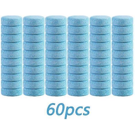 20/40/60 comprimés effervescents nettoyants solides pour pare-brise et essuie-glaces de voiture, accessoires de nettoyage pour toilettes et vitres, orange (1/5)