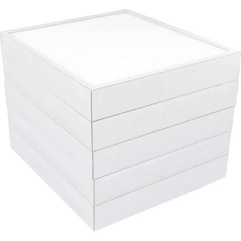 Lot de 5 filtres compatibles pour échangeur collectif ALDES avec by-pass