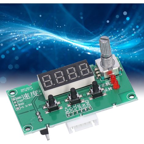 Contrôleur de Vitesse Stable pour Moteur Pas-à-Pas avec Affichage Numérique, Module Driver DC 8-24V (1/5)