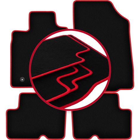 Tapis de sol CARLUX-RED pour : Dacia Duster 2WD SUV (2010-2018)