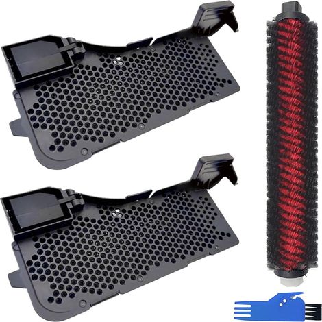 Pièces de Rechange pour Filtre Eau pour Station de Base et Brosse autonettoyante pour Roborock S7 Max Ultra aspirateur Robot 1 Brosse d'entretien 2 filtres pour Station de Lavage Automatique (1/5)