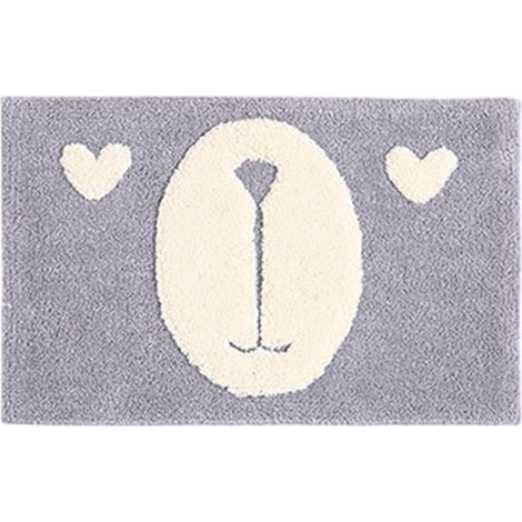 Tapis absorbant antidérapant à motif chat mignon pour chambre, salle de bain et toilettes (style 3) (1/5)