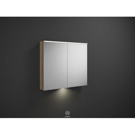 Armoire à glace Burg Eqio 800x900x170 décor Frassino Cappuccino