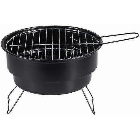 Mini barbecue portable à charbon de bois d'extérieur de 14,5 pouces (1/4)