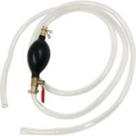 Portable Pompe de Transfert de Carburant Manuel - Pompe Manuelle Transfert Carburant Voiture portative de Tuyau d'Aspiration Siphon de pompe à Eau/essence avec pompe de transfert de carburant (2M) -IN