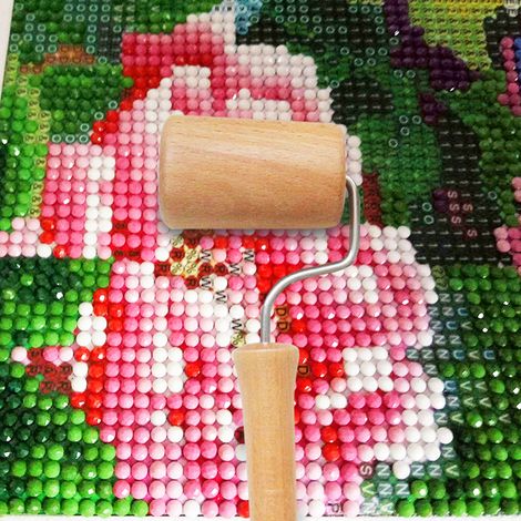 5D Strassmalerei-Werkzeugset: Holzrolle und Zubehör für DIY-Strassmalerei. (1/5)