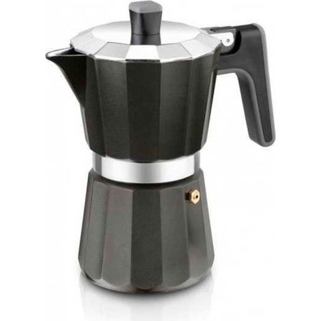 Italienische Kaffeemaschine bra perfecta a170487/ 12 Tassen/ schwarz