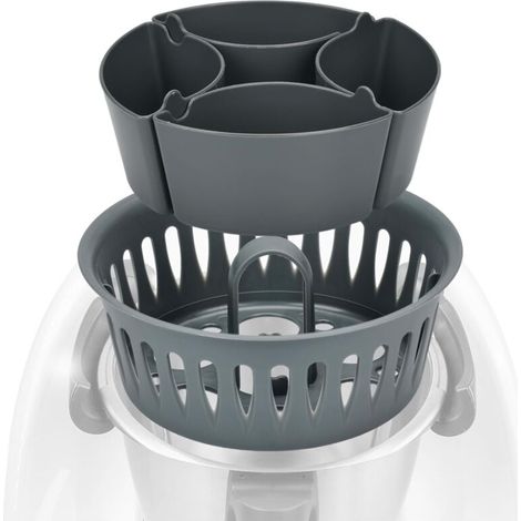 [JAMAIS UTILISÉ]2 en 1 Cuiseur à œufs, Cuiseur Oeuf compatible avec Thermomix TM5 TM6 TM31,Cuiseur à œufs Thermomix - Jusqu'à 4 œufs pochés et 6 œufs à la coque, muffins