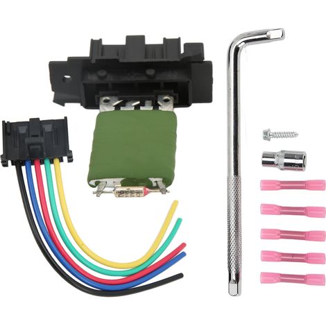 Soufflerie Résistance Moteur Ventilateur 13248240 avec Faisceau Outillage Kit Remplacement Opel Adam Corsa D (1/5)