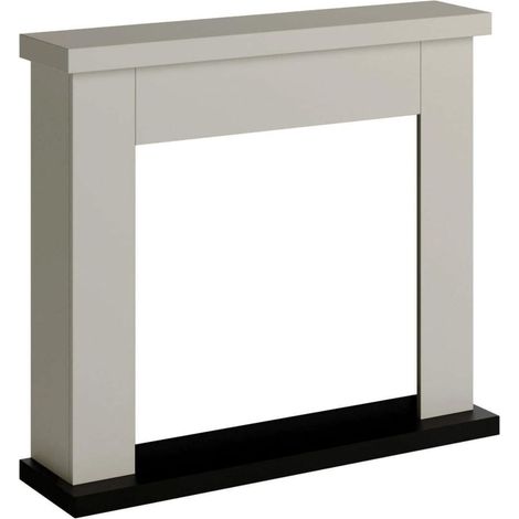 Cornice per Caminetto Elettrico Beige Tagu Frode in Legno MDF Camino (1/5)