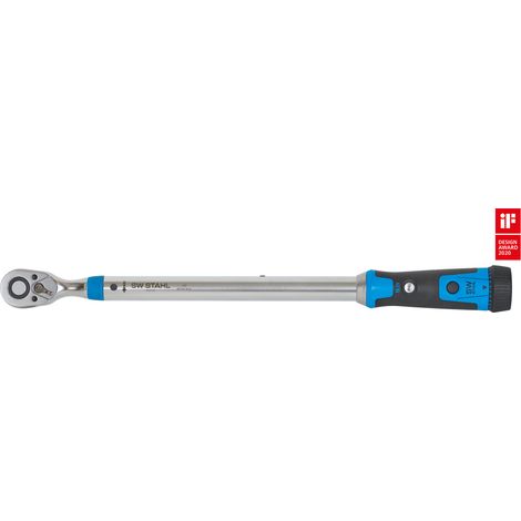 SW-Stahl 03875L Profi Drehmomentschlüssel 1/2 Zoll 60-340 Nm I Antrieb-Vierkant 12,5 mm (1/2") Drehmomentschlüssel Auto I Drehmoment-Schlüssel für Reifenwechsel