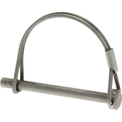 Goupille fendue pour attelage, tubulaire, de sécurité, 6 mm, 57 mm, 67 mm, acier V2A, 233382SS (1/2)