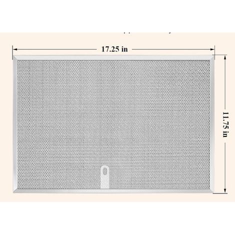 Grease filter for kitchen extractor hoods, aluminum filter BPS1FA36 438x298mm, highly efficient, washable filter, spare part set for kitchen extractor hoods.